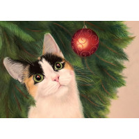 SALE!! LIMITED STOCK AVAILABLE - Exclusive CHAT Christmas Greeting Cards (Pack of 10) Paws For Thought