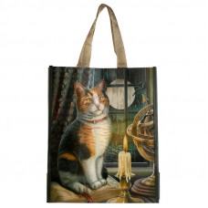 Lisa Parker Cat With Candle Print Tote Bag