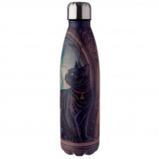 Lisa Parker Black Cat Reusable Stainless Steel Hot & Cold Thermal Insulated Drinks Bottle 500ml