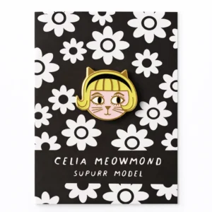 Celia Meowmond Cat Icon Enamel Pin